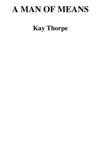 Cover of A Man of Means by Kay Thorpe