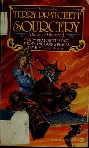 Cover of Sourcery by Terry Pratchett